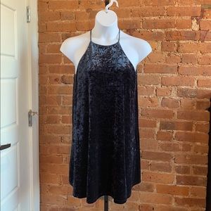 SOLD Crushed velvet A line dress